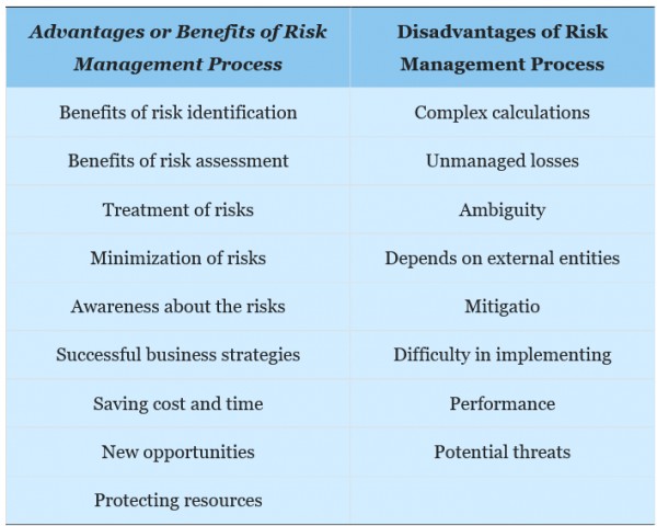 Risk Management Advantages and Disadvantages